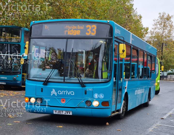 Image of Arriva Beds & Bucks vehicle 2783. Taken by Victoria T at 21:49:52 on 2021.11.07