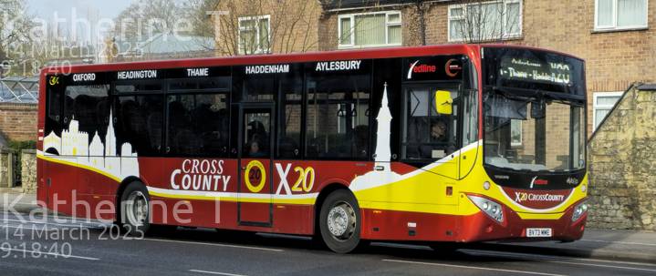 Image of Redline Buses vehicle BV73MME. Taken by Katherine T at 09:18:40 on 2025.03.14