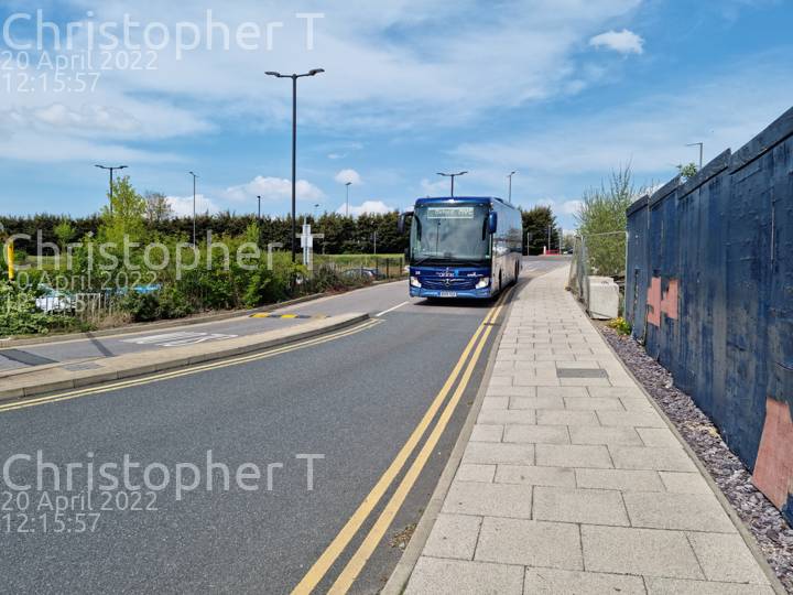 Image of Oxford Bus Company vehicle 38. Taken by Katherine T at 12:15:57 on 2022.04.20