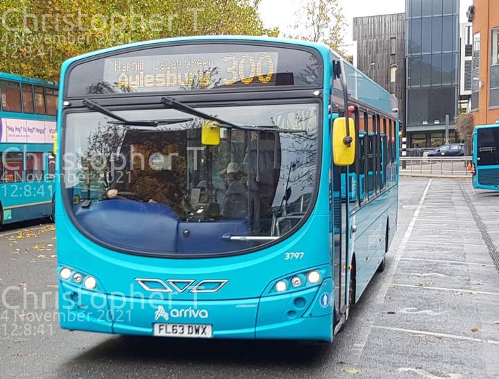 Image of Arriva Beds & Bucks vehicle 3797. Taken by Katherine T at 12:08:41 on 2021.11.04