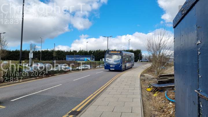 Image of Carousel Buses vehicle 408. Taken by Katherine T at 12:08:37 on 2022.03.17