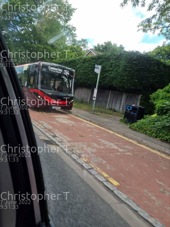 Image of Thames Valley Buses vehicle 682. Taken by Katherine T at 09:31:33 on 2022.06.07