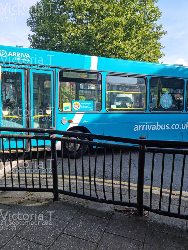 Image of Arriva Beds & Bucks vehicle 2786. Taken by Victoria T at 09:07:11 on 2021.09.21