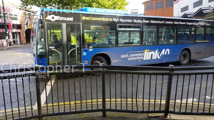 Image of Carousel Buses vehicle 887. Taken by Katherine T at 09:23:03 on 2021.10.05