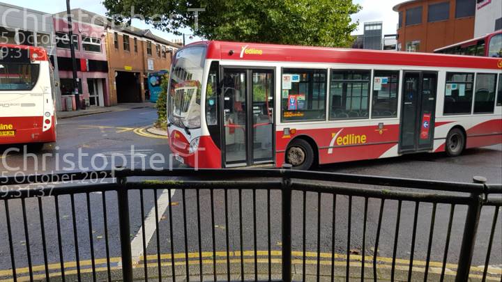 Image of Redline Buses vehicle 49. Taken by Katherine T at 09:31:37 on 2021.10.05