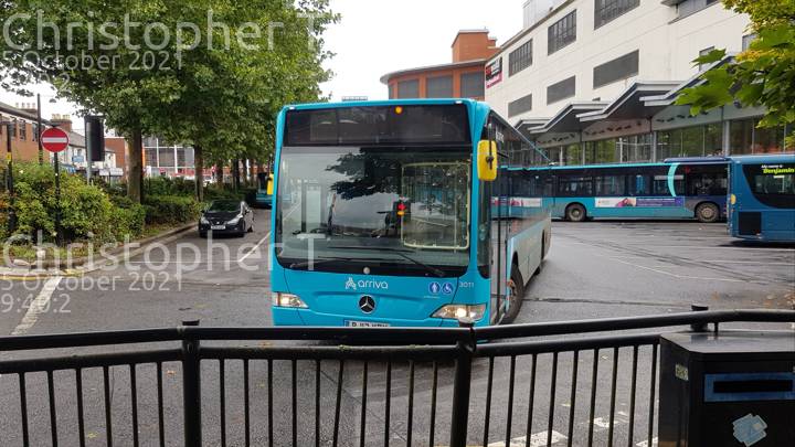 Image of Arriva Beds & Bucks vehicle 3011. Taken by Katherine T at 09:40:02 on 2021.10.05