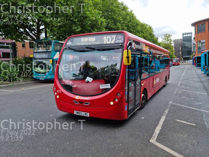 Image of Carousel Buses vehicle 405. Taken by Katherine T at 09:21:39 on 2022.07.07