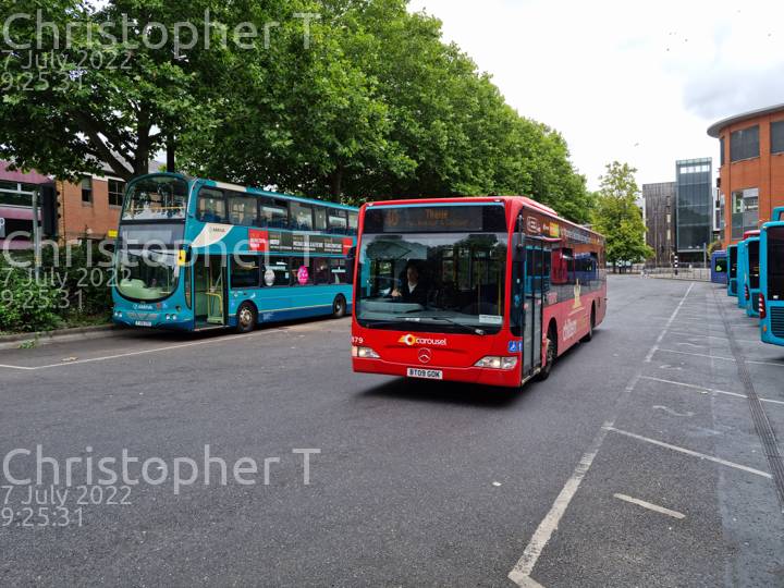 Image of Carousel Buses vehicle 879. Taken by Katherine T at 09:25:31 on 2022.07.07