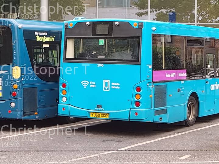 Image of Arriva Beds & Bucks vehicle 2790. Taken by Katherine T at 10:09:06 on 2022.07.07