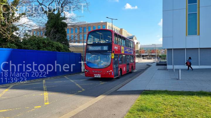 Image of Metroline London vehicle VW1249. Taken by Katherine T at 11:39:23 on 2022.03.18