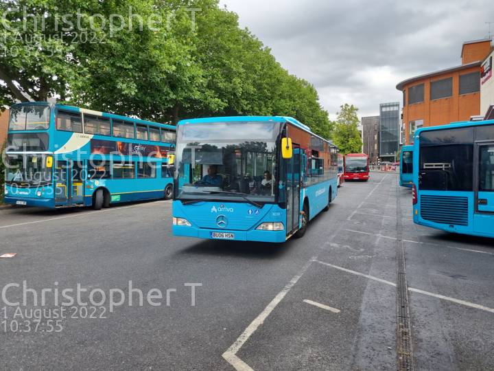 Image of Arriva Beds & Bucks vehicle 3038. Taken by Katherine T at 10:37:55 on 2022.08.01