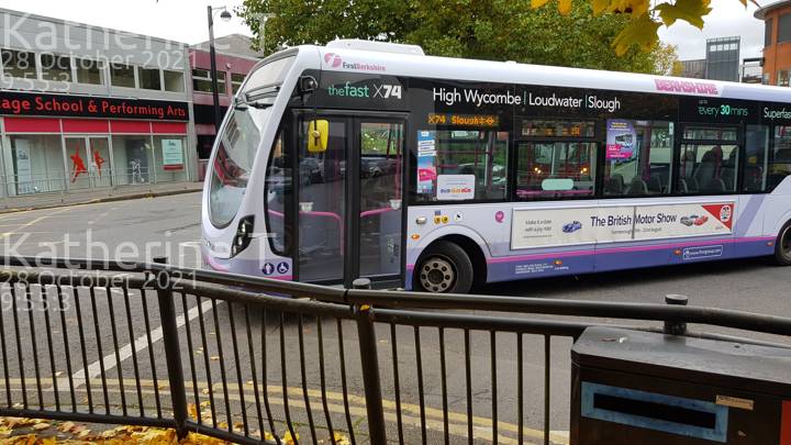 Image of First Berkshire & The Thames Valley vehicle 63315. Taken by Katherine T at 09:55:03 on 2021.10.28