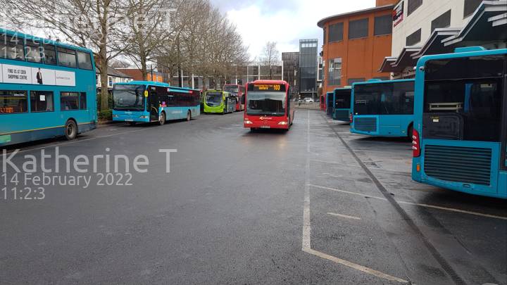 Image of Carousel Buses vehicle 883. Taken by Katherine T at 11:02:03 on 2022.02.14
