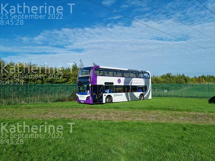Image of Stagecoach East vehicle 19597. Taken by Katherine T at 08:45:28 on 2022.09.25