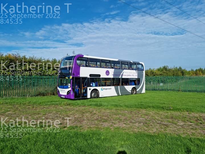 Image of Stagecoach East vehicle 19597. Taken by Katherine T at 08:45:35 on 2022.09.25
