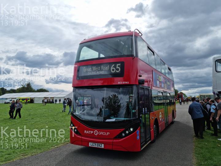 Image of London Sovereign vehicle BCE47061. Taken by Katherine T at 13:19:51 on 2022.09.25