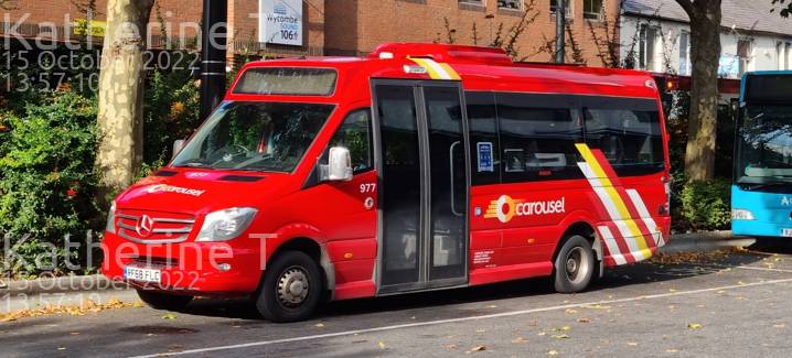 Image of Carousel Buses vehicle 977. Taken by Katherine T at 13:57:10 on 2022.10.15