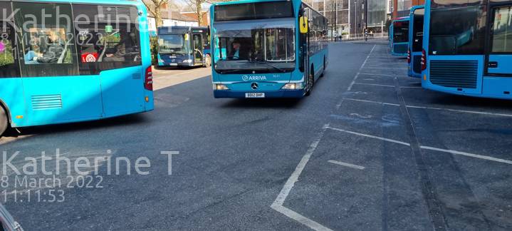 Image of Arriva Beds & Bucks vehicle 3021. Taken by Katherine T at 11:11:53 on 2022.03.08
