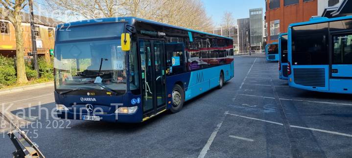 Image of Arriva Beds & Bucks vehicle 3923. Taken by Katherine T at 11:17:05 on 2022.03.08