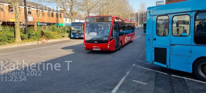 Image of Carousel Buses vehicle 432. Taken by Katherine T at 11:22:54 on 2022.03.08