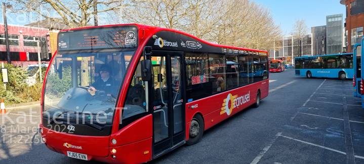 Image of Carousel Buses vehicle 432. Taken by Katherine T at 11:22:56 on 2022.03.08