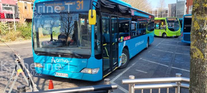 Image of Arriva Beds & Bucks vehicle 3925. Taken by Katherine T at 11:35:36 on 2022.03.08
