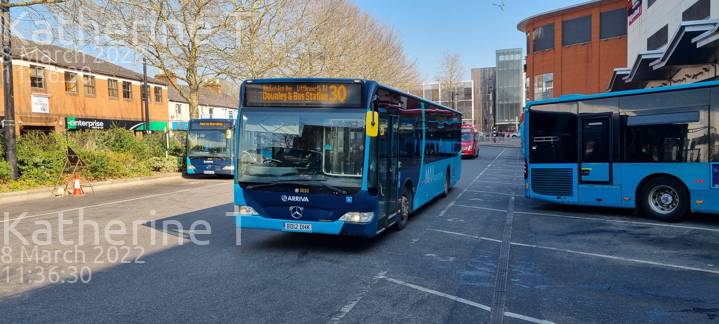 Image of Arriva Beds & Bucks vehicle 3032. Taken by Katherine T at 11:36:30 on 2022.03.08