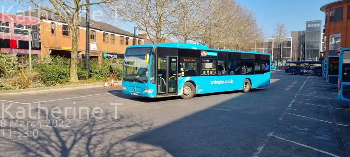 Image of Arriva Beds & Bucks vehicle 3918. Taken by Katherine T at 11:53:00 on 2022.03.08