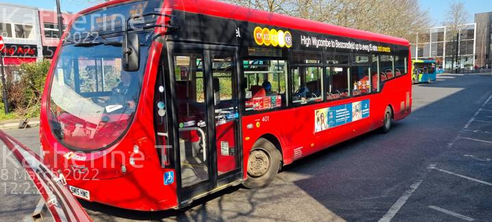 Image of Carousel Buses vehicle 401. Taken by Katherine T at 12:02:25 on 2022.03.08
