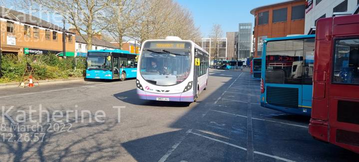 Image of First Berkshire & The Thames Valley vehicle 63314. Taken by Katherine T at 12:26:57 on 2022.03.08