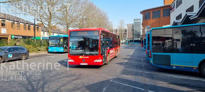 Image of Carousel Buses vehicle 870. Taken by Katherine T at 12:41:44 on 2022.03.08