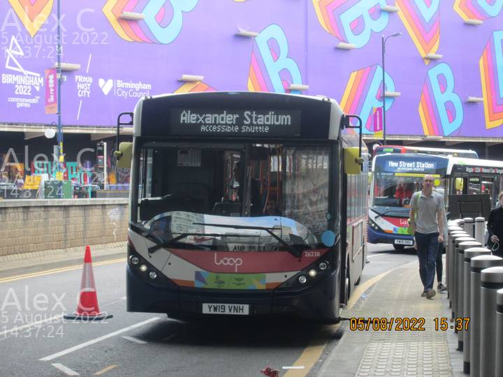 Image of Stagecoach South East vehicle 26238. Taken by Alex C at 14:37:24 on 2022.08.05