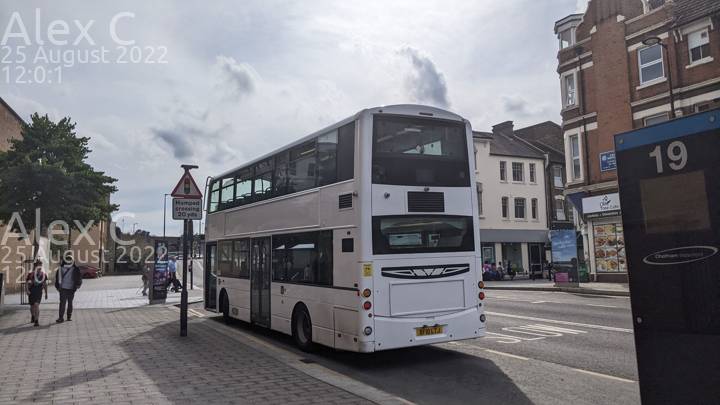 Image of ASD Coaches vehicle ASD196. Taken by Alex C at 12:00:01 on 2022.08.25