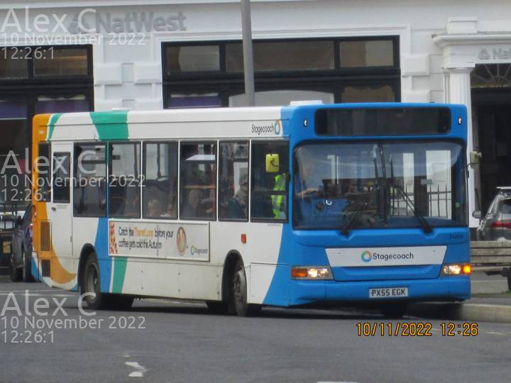 Image of Stagecoach South East vehicle 34800. Taken by Alex C at 12:26:01 on 2022.11.10