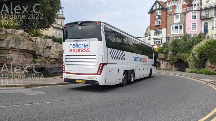 Image of National Express vehicle 5516. Taken by Alex C at 10:53:01 on 2022.06.14