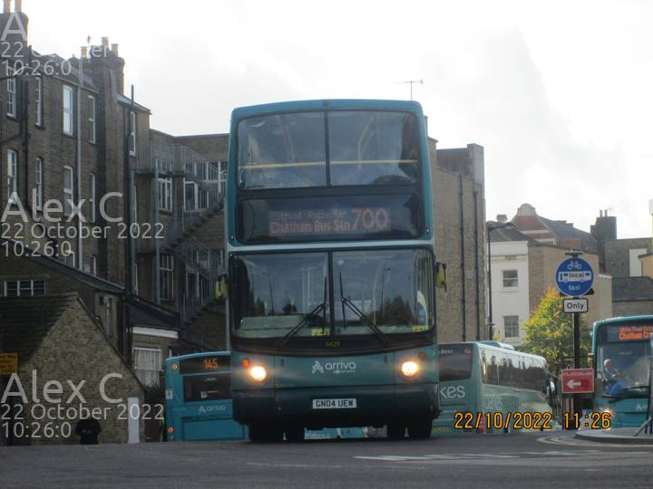 Image of Arriva Kent and Surrey vehicle 6429. Taken by Alex C at 10:26:00 on 2022.10.22