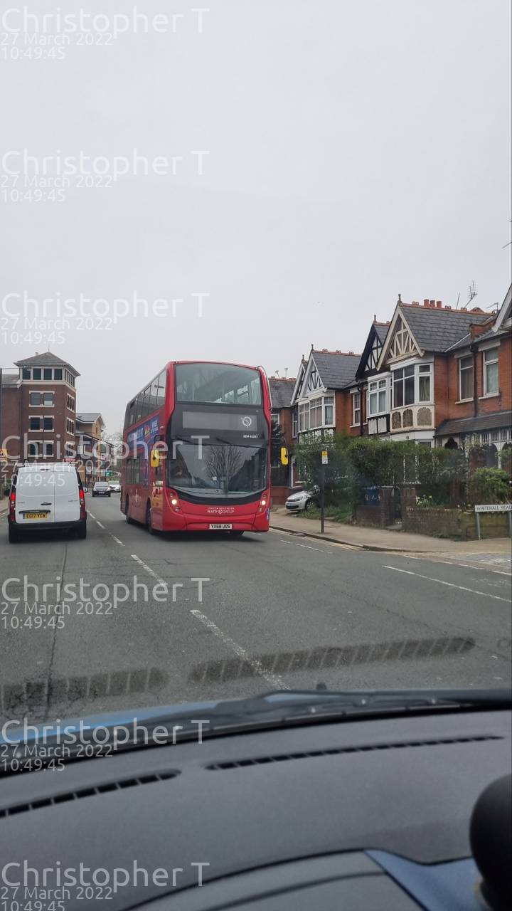 Image of London Sovereign vehicle ADH45297. Taken by Katherine T at 10:49:45 on 2022.03.27