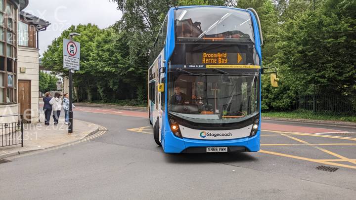 Image of Stagecoach South East vehicle 10722. Taken by Alex C at 12:23:01 on 2022.06.11