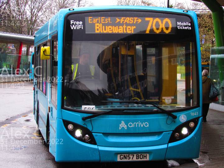 Image of Arriva Kent and Surrey vehicle 1641. Taken by Alex C at 11:04:43 on 2022.12.31