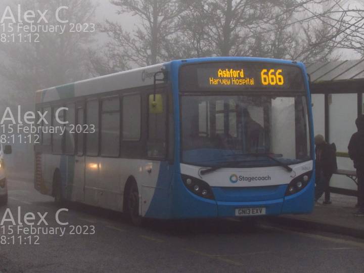 Image of Stagecoach South East vehicle 36863. Taken by Alex C at 08:11:12 on 2023.02.15