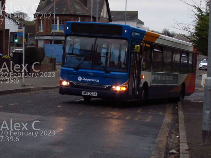 Image of Stagecoach South East vehicle 35256. Taken by Alex C at 07:39:06 on 2023.02.20
