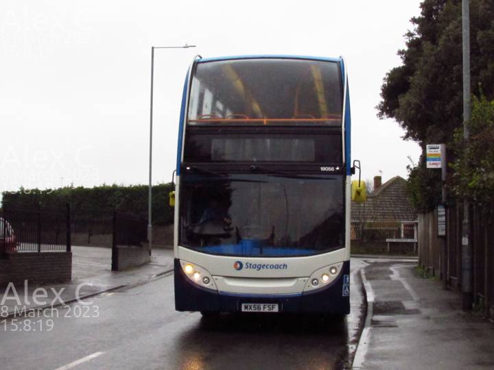 Image of Stagecoach South East vehicle 19056. Taken by Alex C at 15:08:19 on 2023.03.08
