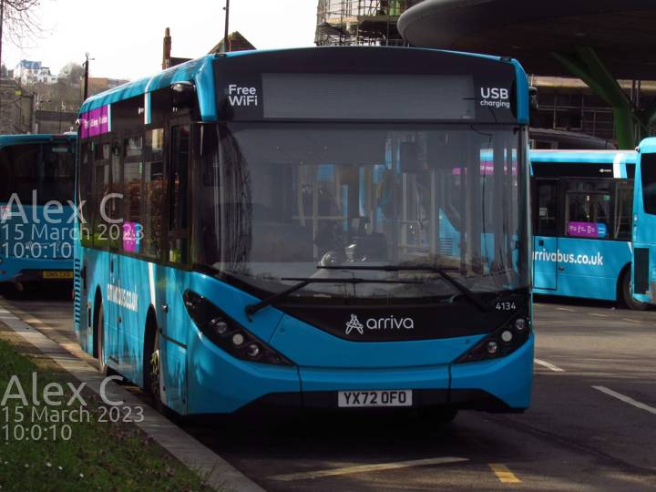 Image of Arriva Kent and Surrey vehicle 4134. Taken by Alex C at 10:00:10 on 2023.03.15