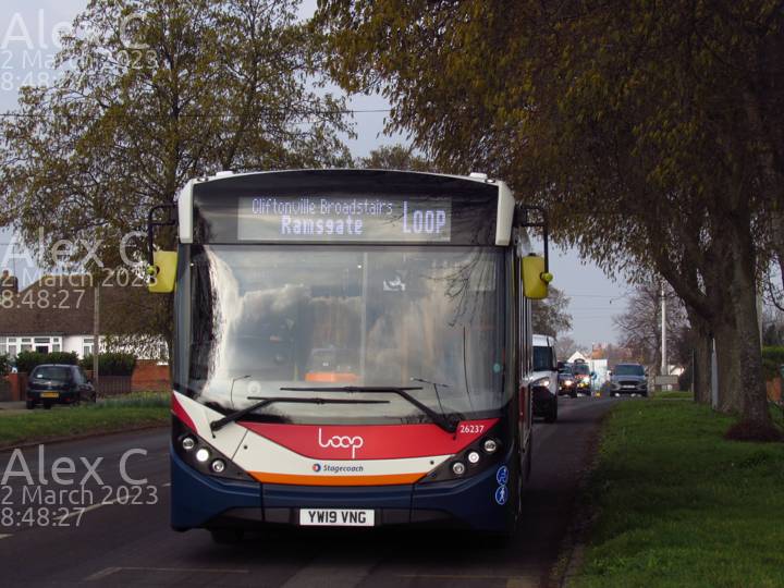 Image of Stagecoach South East vehicle 26237. Taken by Alex C at 08:48:27 on 2023.03.02