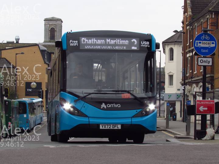 Image of Arriva Kent and Surrey vehicle 4131. Taken by Alex C at 09:46:12 on 2023.04.05