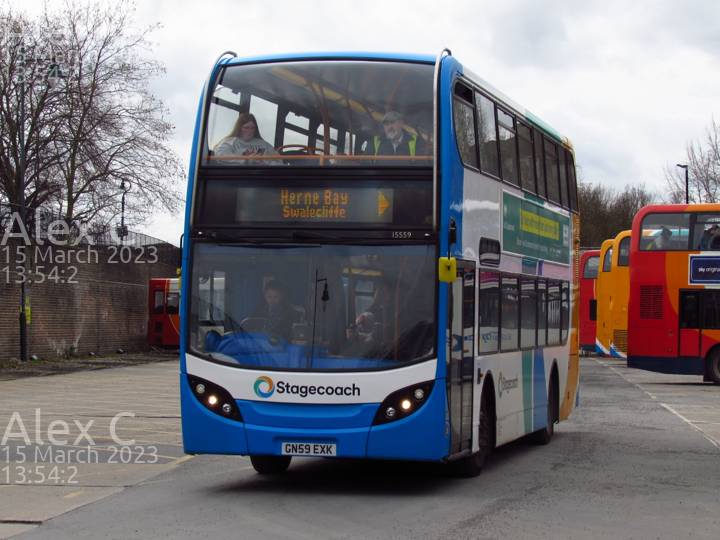 Image of Stagecoach South East vehicle 15559. Taken by Alex C at 13:54:02 on 2023.03.15