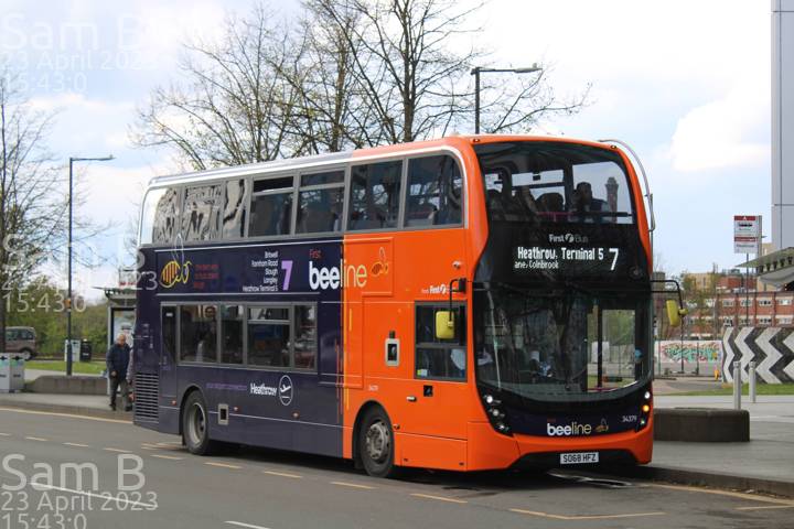 Image of First Berkshire & The Thames Valley vehicle 34379. Taken by Sam B at 15:43:00 on 2023.04.23