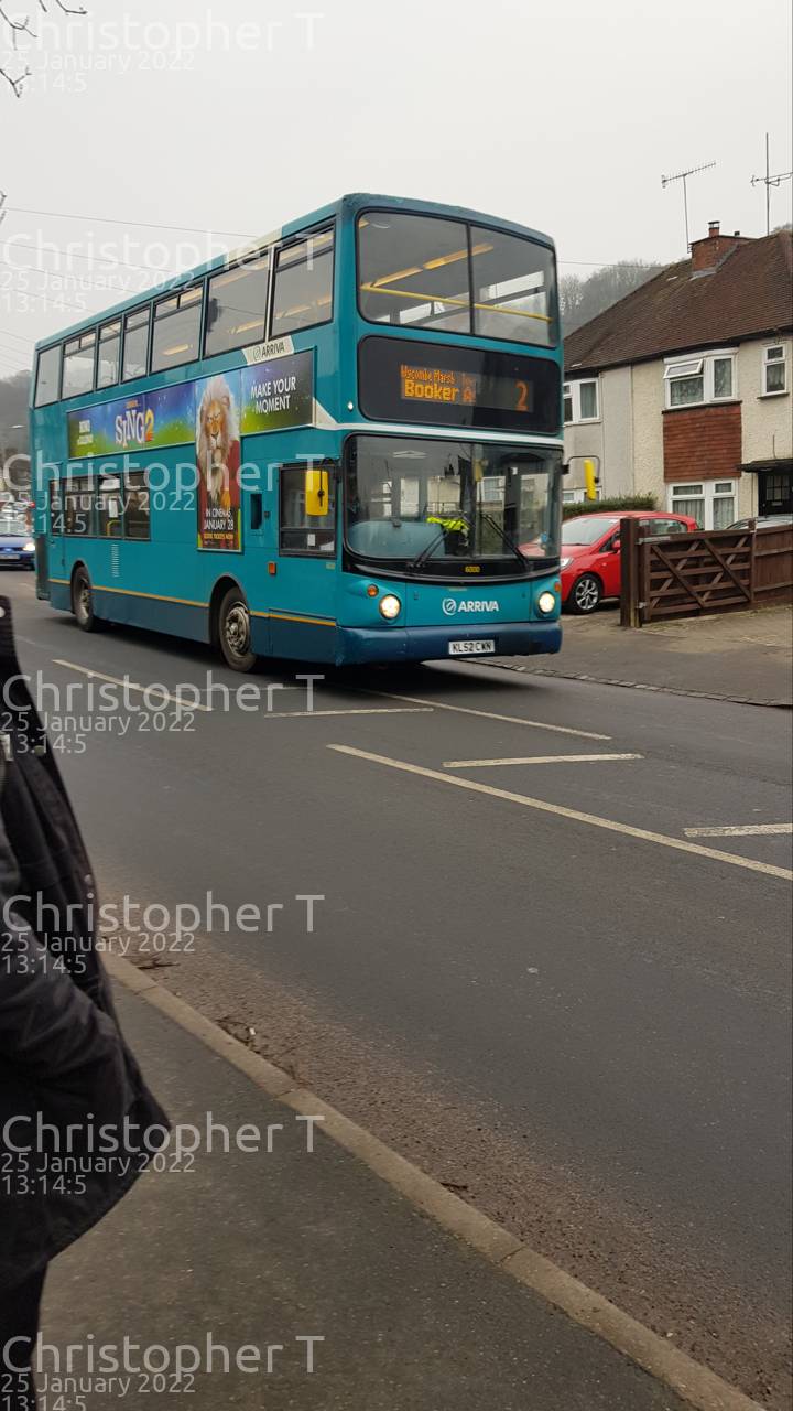 Image of Arriva Beds & Bucks vehicle 6000. Taken by Katherine T at 13:14:05 on 2022.01.25