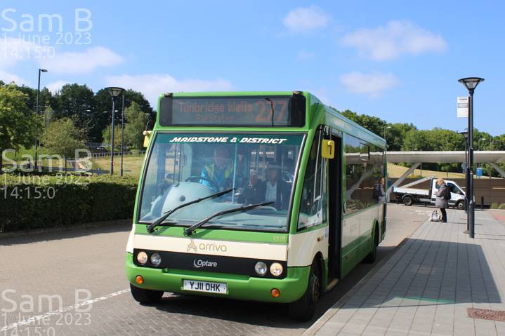 Image of Arriva Kent and Surrey vehicle 1518. Taken by Sam B at 14:15:00 on 2023.06.01