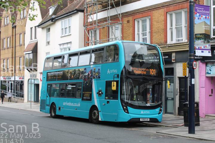 Image of Arriva Kent and Surrey vehicle 6548. Taken by Sam B at 11:43:00 on 2023.05.22